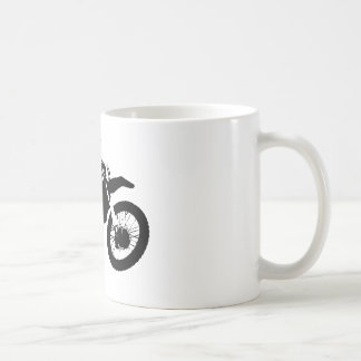Mug Black White Pop Art Motocross Motorcyle Sport