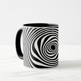 Mug Black White Twist