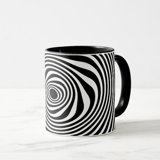 Mug Black White Twist (Devant droit)