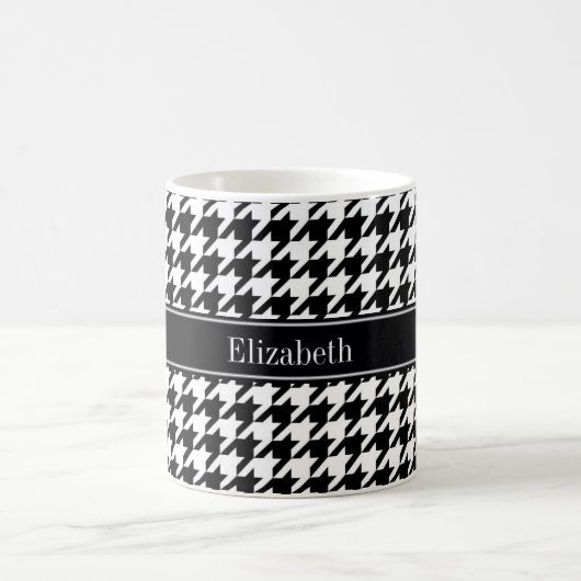 Mug Black Wht Houndstooth (Centre)