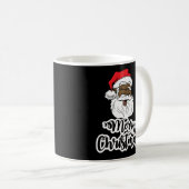 Mug Black Wing Père Noël Joyeux Africain Américain Pèr (Devant droit)
