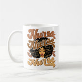 Mug Black Woman Afro Nurse African American Nurse (Gauche)