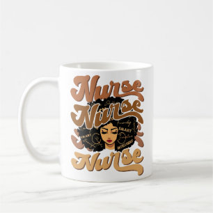 Mug Black Woman Afro Nurse African American Nurse