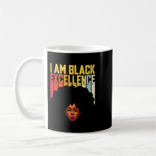 Mug Black Woman I Am Black Excellence Africaine Améric