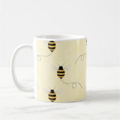 Mug Black Yellow Gold Bees (Gauche)