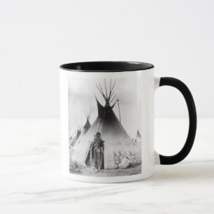 Mug Blackfoot courageux, près de Calgary, Alberta,