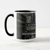 Mug Blackhawk, rue des signes du restaurant de Chicago (Gauche)