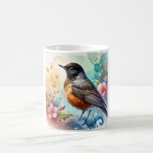 Mug Blackheaded Nightingale Thrush 170724AREF128 - Wat (Centre)