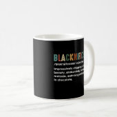 Mug Blacknificent Funny Définition Mois de l'histoire (Devant droit)