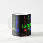 Mug Blackpool Tower Belles lumières de nuit, Rouge, Ve (Devant gauche)