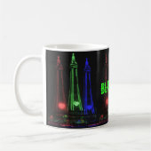 Mug Blackpool Tower Belles lumières de nuit, Rouge, Ve (Gauche)