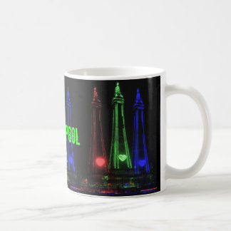 Mug Blackpool Tower Belles lumières de nuit, Rouge, Ve