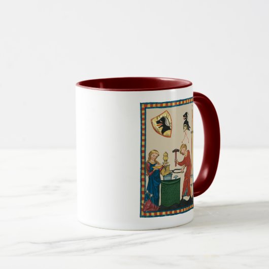 Mug Blacksmith Forge Casque Art Médiéval (Devant droit)