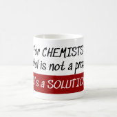 Mug Blague de chimistes sur la solution alcoolique de  (Centre)