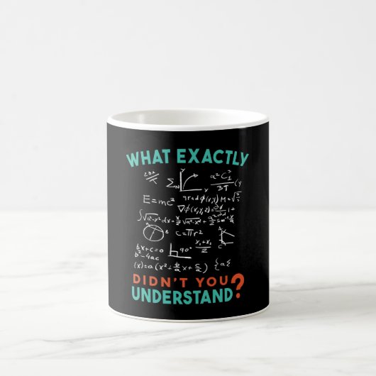 Mug Blague de formule de maths de physique (Centre)