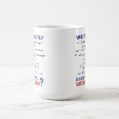 Mug Blague de formule de physique (Centre)