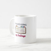 Mug Blague de lecture avec onglet adhésif annotant mes (Devant gauche)