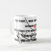 Mug Blague de mari et de femme (Devant gauche)