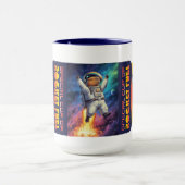 Mug Blague de Papa Carburant de Fusée Matin Drôle Capy (Centre)