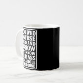 Mug Blague de papa drôle de burro terrier de jeu de mo (Devant gauche)