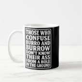 Mug Blague de papa drôle de burro terrier de jeu de mo (Gauche)