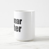 Mug Blague de professeur de grammaire (Centre)