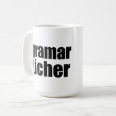 Mug Blague de professeur de grammaire (Devant gauche)