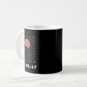 Mug Blague drôle 67 Mème Math Six Sept Professeur Brai (Devant gauche)