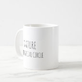 Mug Blague drôle de citation rustique mignonne de la n (Devant gauche)