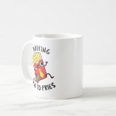Mug Blague drôle de frites françaises de neuf à frites (Devant gauche)