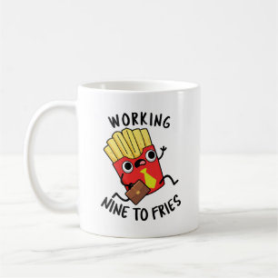 Mug Blague drôle de frites françaises de neuf à frites