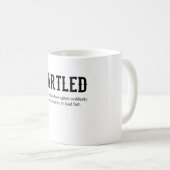 Mug Blague FARTLED Papa Dit Funny Artiste de bureau (Devant droit)