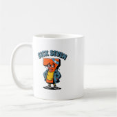 Mug Blague Malade Sept Mème Six Sept Jeu de Mots Hallo (Gauche)