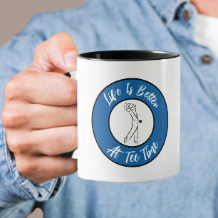 Mug Blague sur l'heure de départ de golfeur Sport drôl