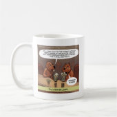 Mug Blagues de Castor Idiot Dessin Animé Drôle (Gauche)