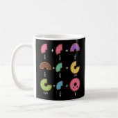 Mug Blagues de maths sur les fractions de beignets (Gauche)
