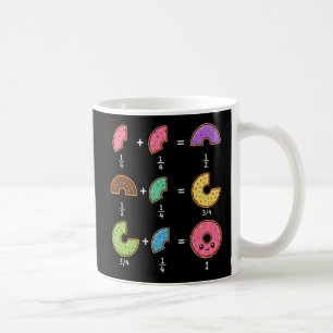 Mug Blagues de maths sur les fractions de beignets