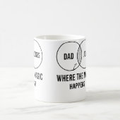 Mug Blagues de Papa Où La Magie Opère (Centre)