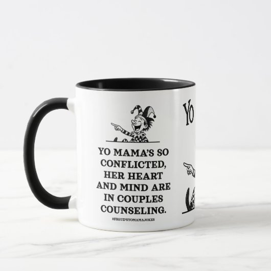 Mug blagues freudiennes sur ta mère - En conflit (Gauche)