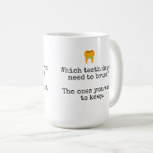 Mug Blagues sur le brossage des dents (Devant droit)