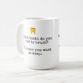 Mug Blagues sur le brossage des dents (Devant gauche)