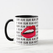 Mug "Blah Blah Blah" Bouches chaudes Pop-Art (Gauche)