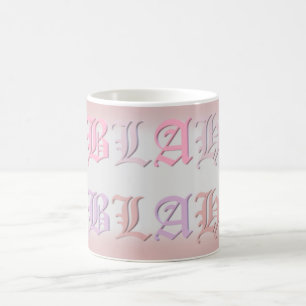 Mug Blah Blah Blah est mauve et pâle