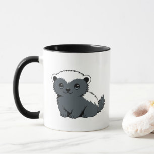 Mug Blaireau Miel Cartoon Mignon