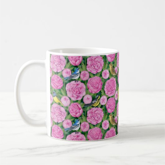 Mug blaireaux et pivoines (Gauche)