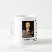 Mug Blaise Pascal arrivent à la base de croyances (Devant gauche)
