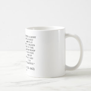 Mug Blaise Pascal arrivent à la base de croyances