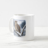 Mug Blakiston’s Fish Owl in Winter Forest –  (Devant gauche)