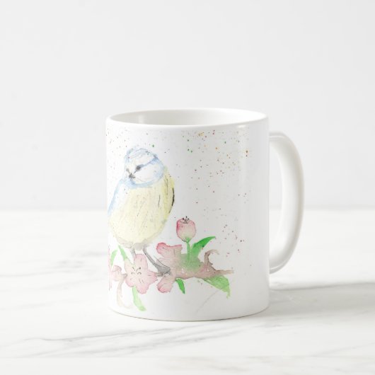 Mug Blåmes - design by Hanna Ullman (Devant droit)