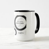 Mug Blanc 30 Décennie Anniversaire (Devant droit)